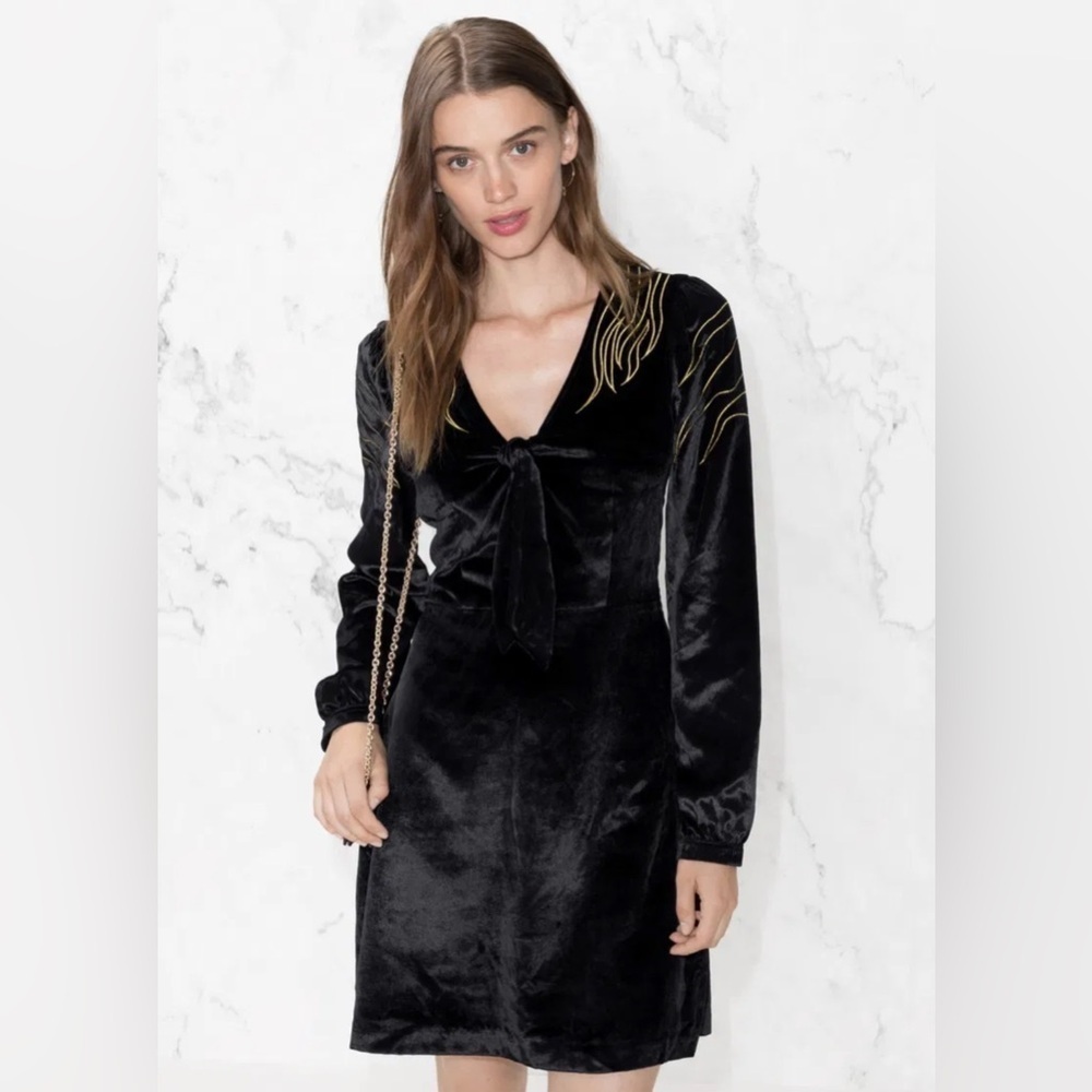 & Other Stories Velvet Dress